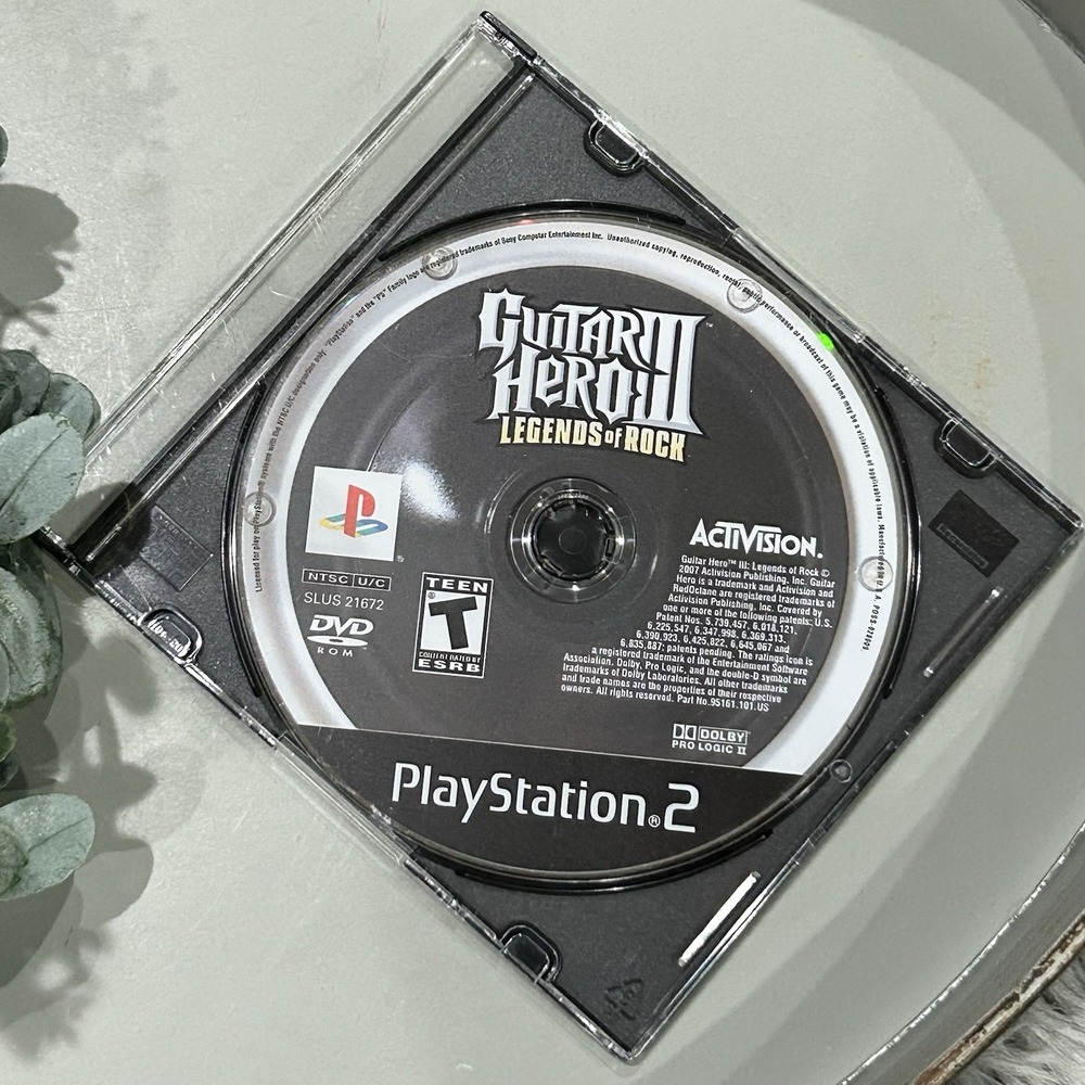 Guitar Hero III Legends of Rock Sony Playstation 2 PS2 Disc Only